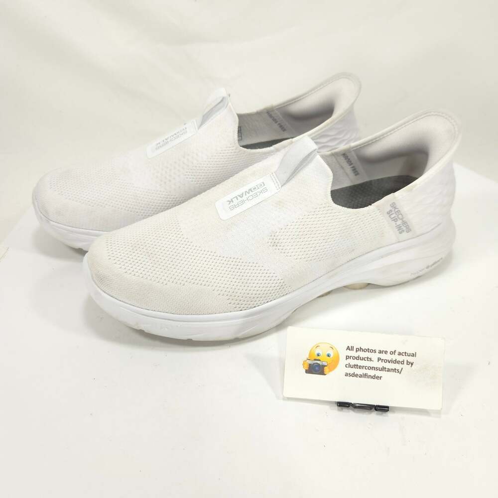 Skechers Slip Ins GoWalk Athletic Sneaker Shoe Mens Size 9.5 216641 White